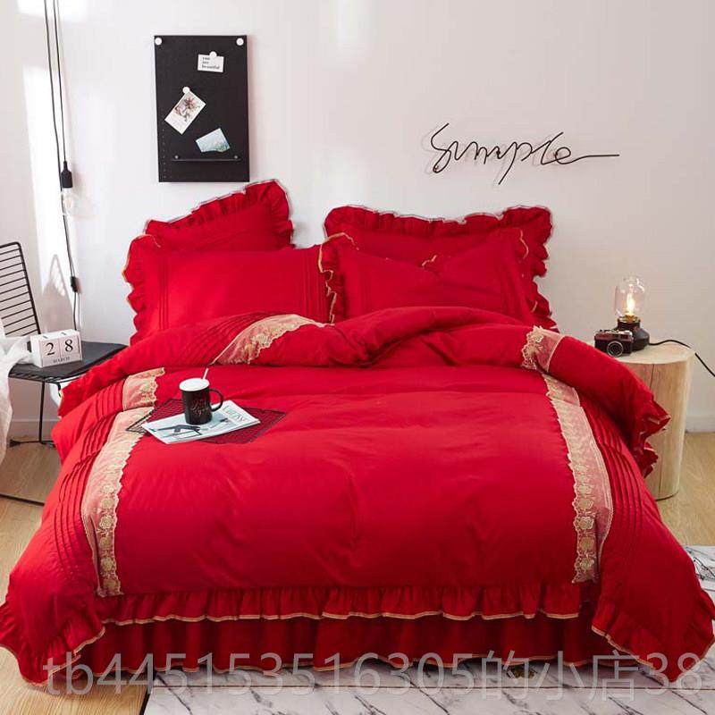 正品纯棉四件套纯棉纯蕾丝公主裙床单1床简单色.8米上用品,床上用品,床品套件/四件套/多件套,淘宝优惠券,粉丝福利购,淘宝优惠卷