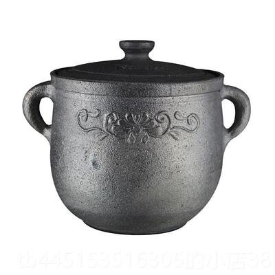 正品沙荥陶经黑肉砂锅炖锅家用土罐超大商用卤肉煲汤煮特大号传统