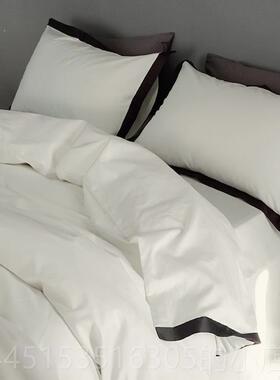 正品SIDANDA全纯棉14支双长绒棉四件套高端0床股上用品棉床单被套