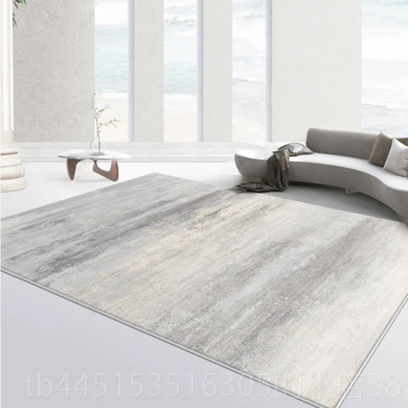 正品灰色客厅地毯家毯用卧地垫室奢高级茶几免洗轻易打理地毯全铺