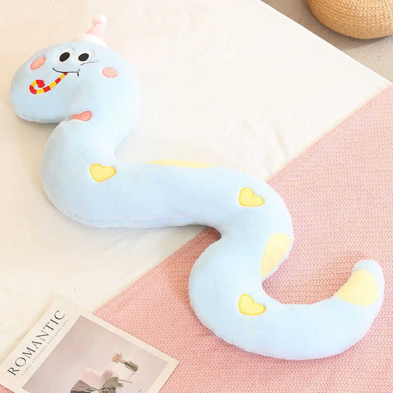 创意青龙长抱枕龙毛绒公仔布娃娃女孩睡觉抱大玩偶蛇年吉祥物