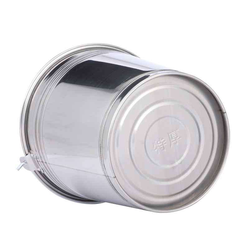 不锈钢水桶提桶家用铁桶冰桶汤桶带盖手提水桶提桶油幼儿园储水桶