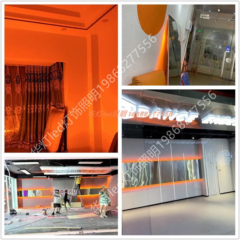 LED灯带v2v橙色软灯条橘色超窄/5/8/10mm火焰色橘黄贴片自粘