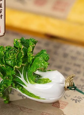 朱炳仁铜 手握百财家居饰品桌面装饰品白菜摆件手把件礼品工艺品