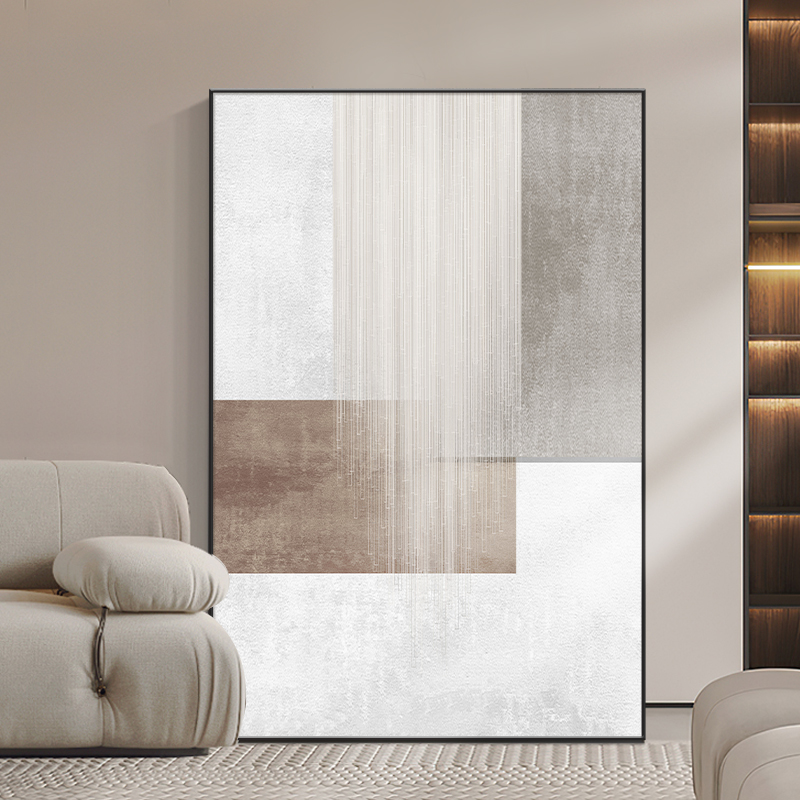 客厅落地装饰画沙发背景墙挂画玄关抽象壁画现代简约意式极简风格