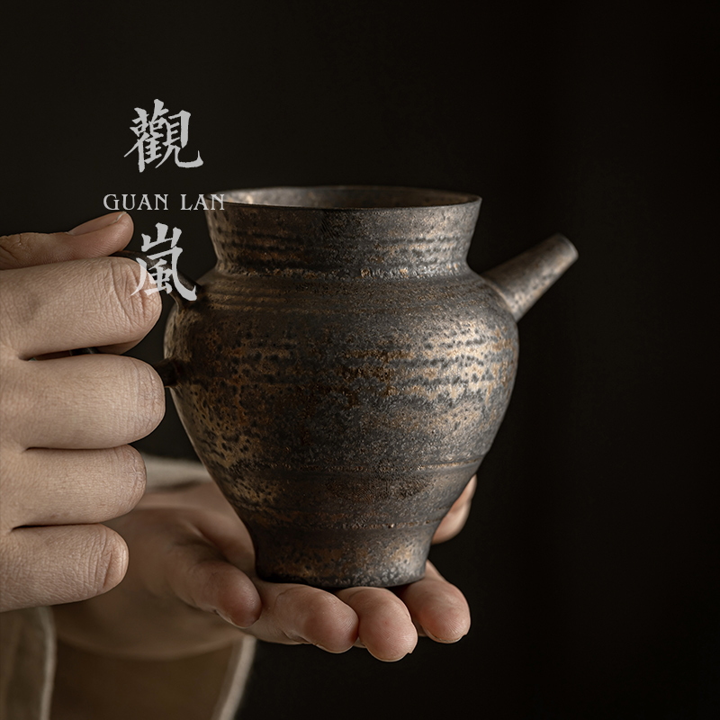 手工薄胎耐热公道杯茶漏套装分茶杯茶具配件分茶器家用倒茶器公杯