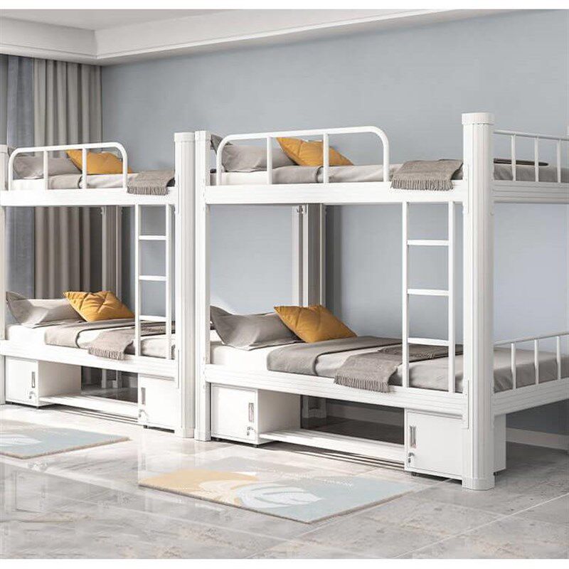 双人高低铁钢架床加厚上下铺双层铁艺床员工学生宿舍寝室1.2m公寓