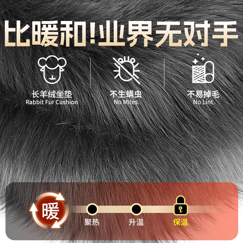 汽车坐垫冬季长毛绒单片加厚保暖冬天小车通用后排三件套座椅垫