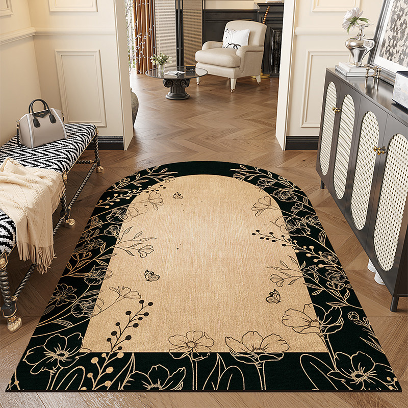 法式复古半圆拱形进门地垫入户门垫耐脏免清洗pvc门口地毯可裁剪