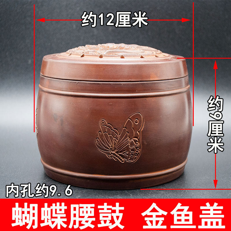 蟋蟀盆蛐蛐罐三合土已煮茶老黑虫油葫芦叫罐养罐金鱼蝴蝶云啸珍玩