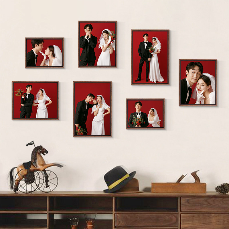 婚纱照照片墙相框洗照片影楼结婚照宝宝儿童照全家福组合挂墙定制,家居饰品,相框/画框,淘宝优惠券,粉丝福利购,淘宝优惠卷