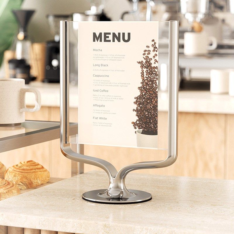 UMBRA 高级感双面相框摆台摆件 7寸6寸相架画框金属菜单架展示牌