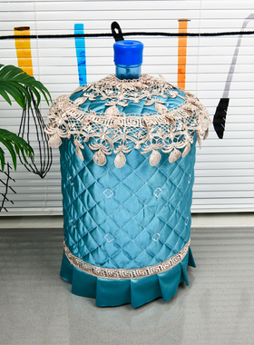 上开口饮水机桶套防尘罩大桶水水桶罩韩式欧式定制灰色家用布艺蕾