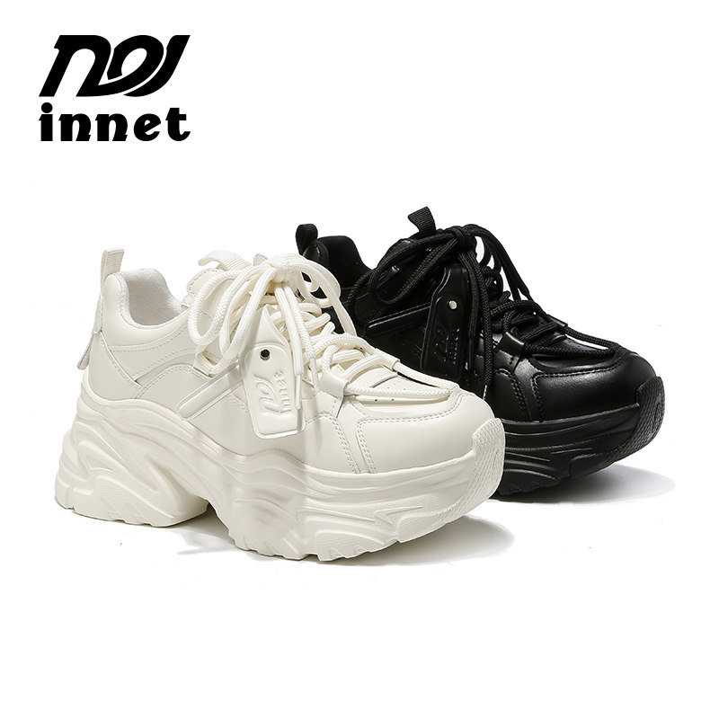 innet 女士2026年春季新爆款巨好看的流行厚底增高不累脚老爹鞋子
