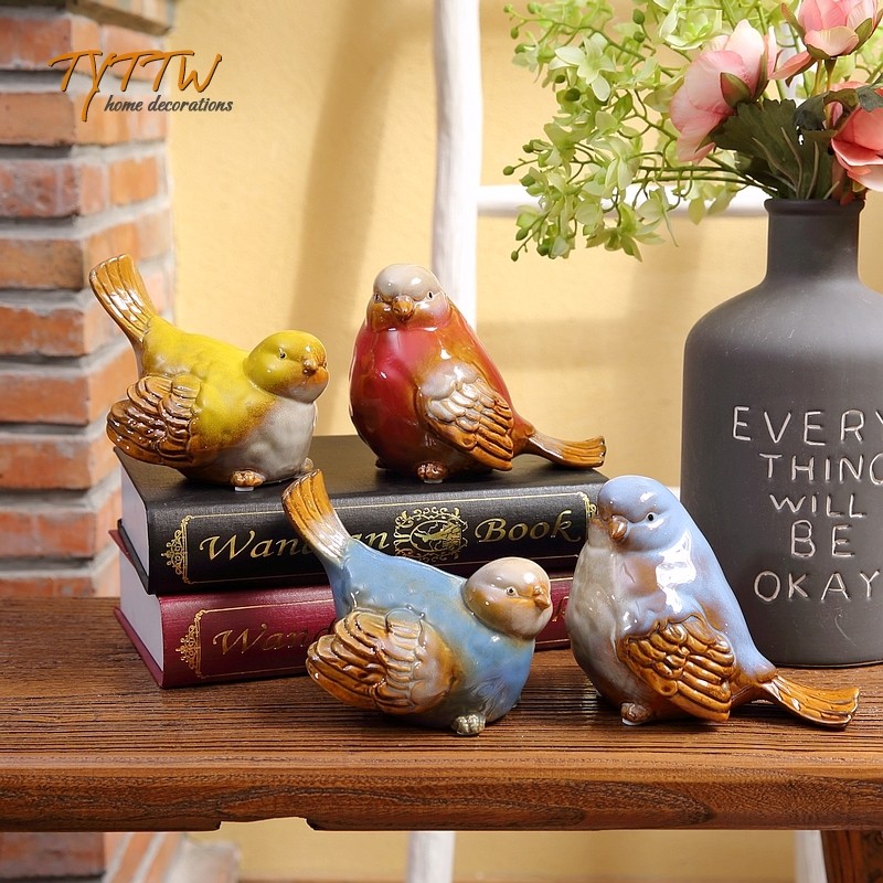 陶瓷小鸟 装饰摆件釉面陶瓷摆件桌面玄关书房拍摄道具,家居饰品,装饰摆件,淘宝优惠券,粉丝福利购,淘宝优惠卷