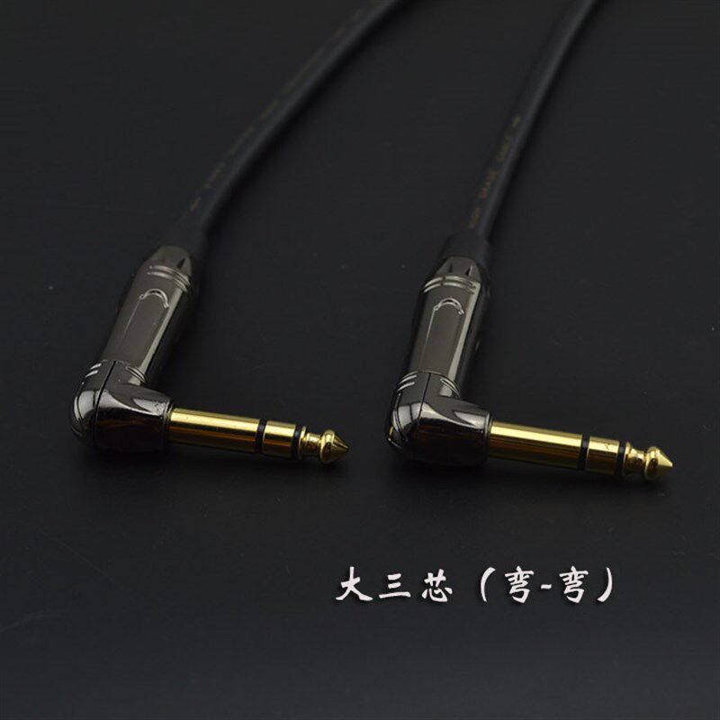 抗干扰发烧级大三芯对大三芯功放音频线6.5/6.35双声道对录平衡线