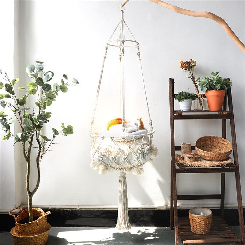波西米亚编织猫窝吊床欧式网兜夏季 挂件猫咪吊篮秋千悬挂宠物床,宠物/宠物食品及用品,猫窝/屋/帐篷/沙发,淘宝优惠券,粉丝福利购,淘宝优惠卷