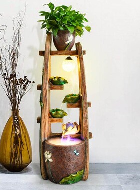 欧式假山流水喷泉水景客厅办公室加湿器室内鱼缸店铺招财景观摆件