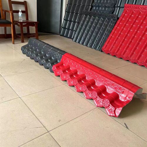 ASA合成树脂瓦仿古围墙瓦双面一体墙头瓦院墙压顶瓦片墙帽马头墙