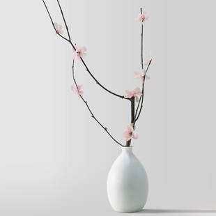 桃花枝装饰摆件真花风干天然干树枝树干插花干花花束客厅摆设桃枝