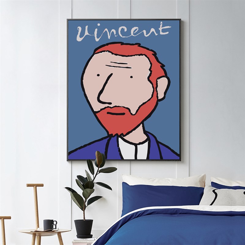 diy数字油画定制挚爱梵高趣味玄关装饰画新房走廊挂画楼梯口墙画