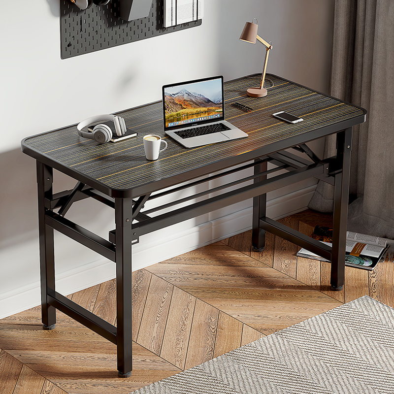 折叠电脑桌家用卧室简易长方形台式小桌子小型宿舍工作台学习书桌