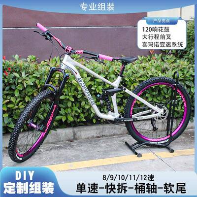 BOARSE博睿思 山地四连杆软尾AM FR DH速降CROSS9.1软尾避震整车