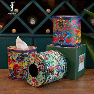 春暖花开春意盎然春色撩人圆型纸巾筒3款纸巾收纳盒