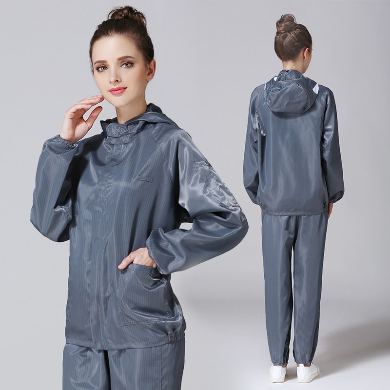 防静电连帽分体服防尘车间无尘分体式无尘衣岩棉喷漆服防护工作服