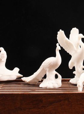 假山流水喷泉摆件水泵雾化器仙鹤展翅立鹿倒流香招财弥勒孔雀配件