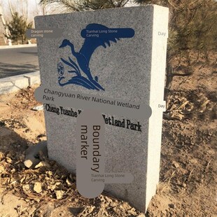 石材花岗岩界桩水利界碑公里桩百米桩大理石刻字桩芝麻灰/芝麻白