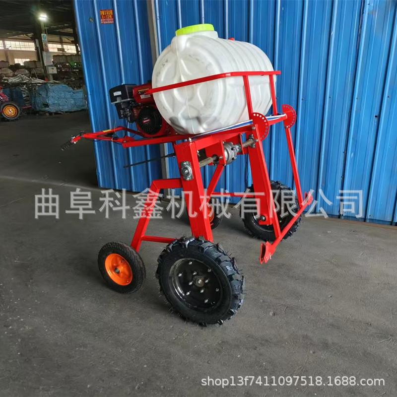 150L手扶式喷车玉米地长喷杆喷雾机材种植自走式打机