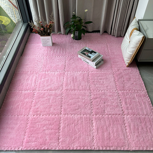 毛毛床边毯卧室全铺儿童少女房间大面积可坐可睡泡沫拼接地舖垫