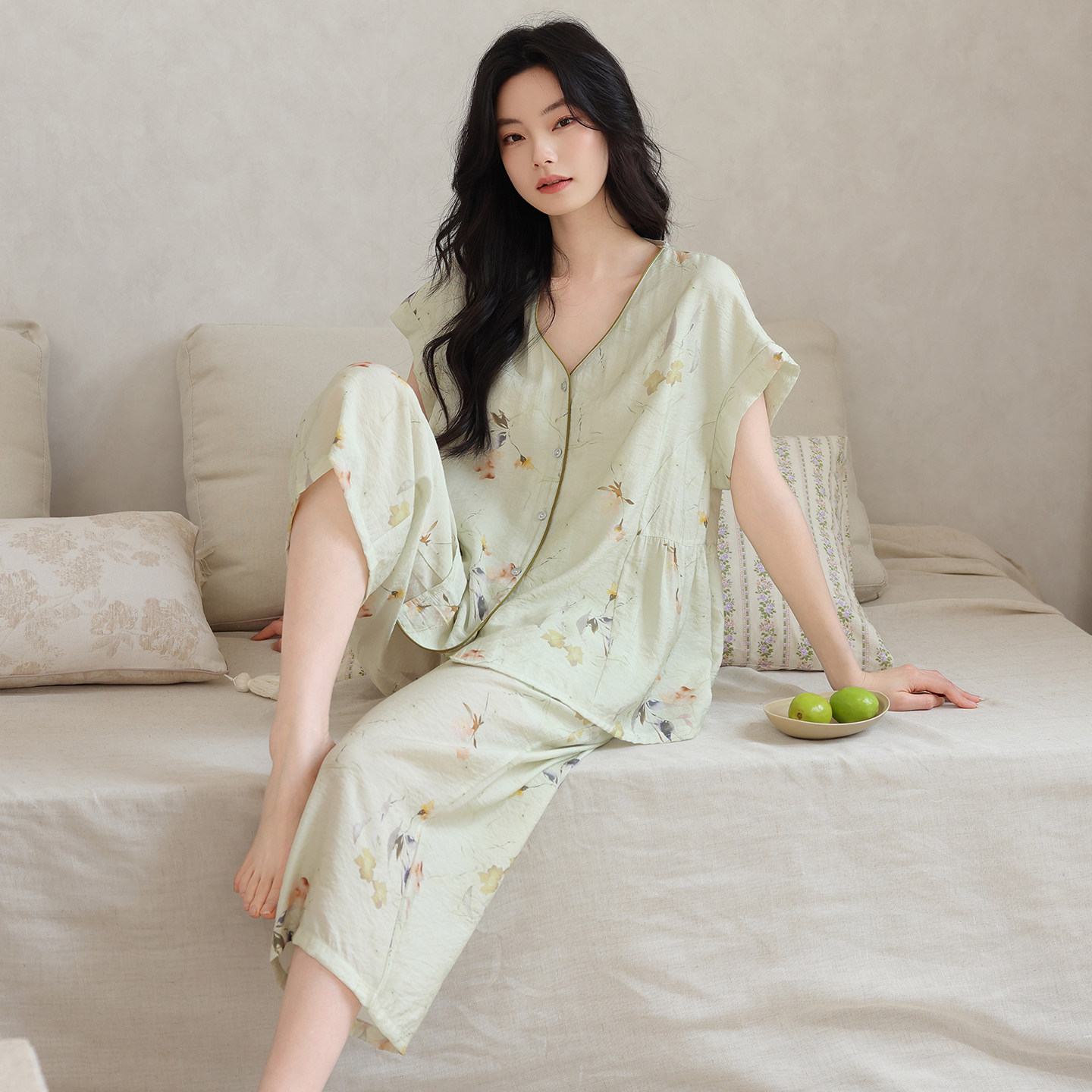 芬腾可安2026年新款女士睡衣莱赛