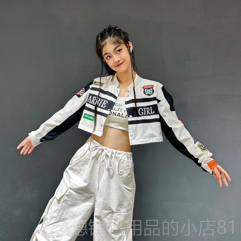 正品短款机女美式车外套 街舞KPO舞P打装歌服台爵士舞装