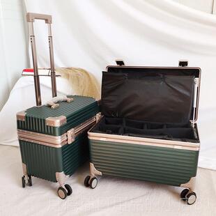 正品口日1本8寸铝框机箱长男行李出登机摄影箱女旅行万向轮翻盖拉