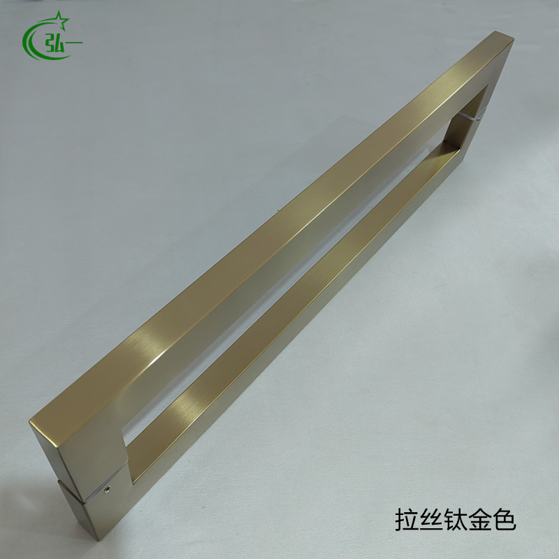 加厚不锈钢木门拉手玻璃门和推拉门把手豪华酒店大门拉手黑色现货