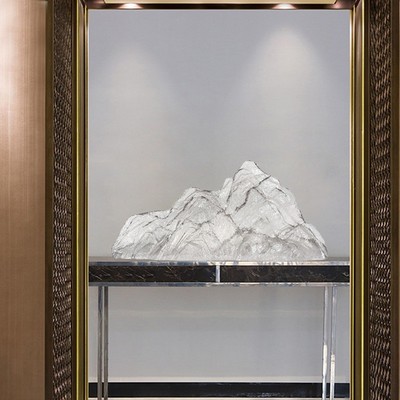 创意透明树脂雕塑假山摆件现代酒店客厅办公室桌面家居玄关装饰品