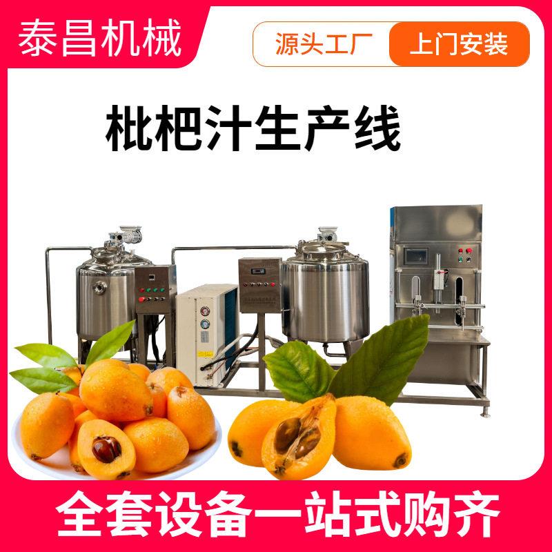 商用枇杷汁饮料生产线四川枇杷深加工流水线机器小型枇杷膏熬煮锅
