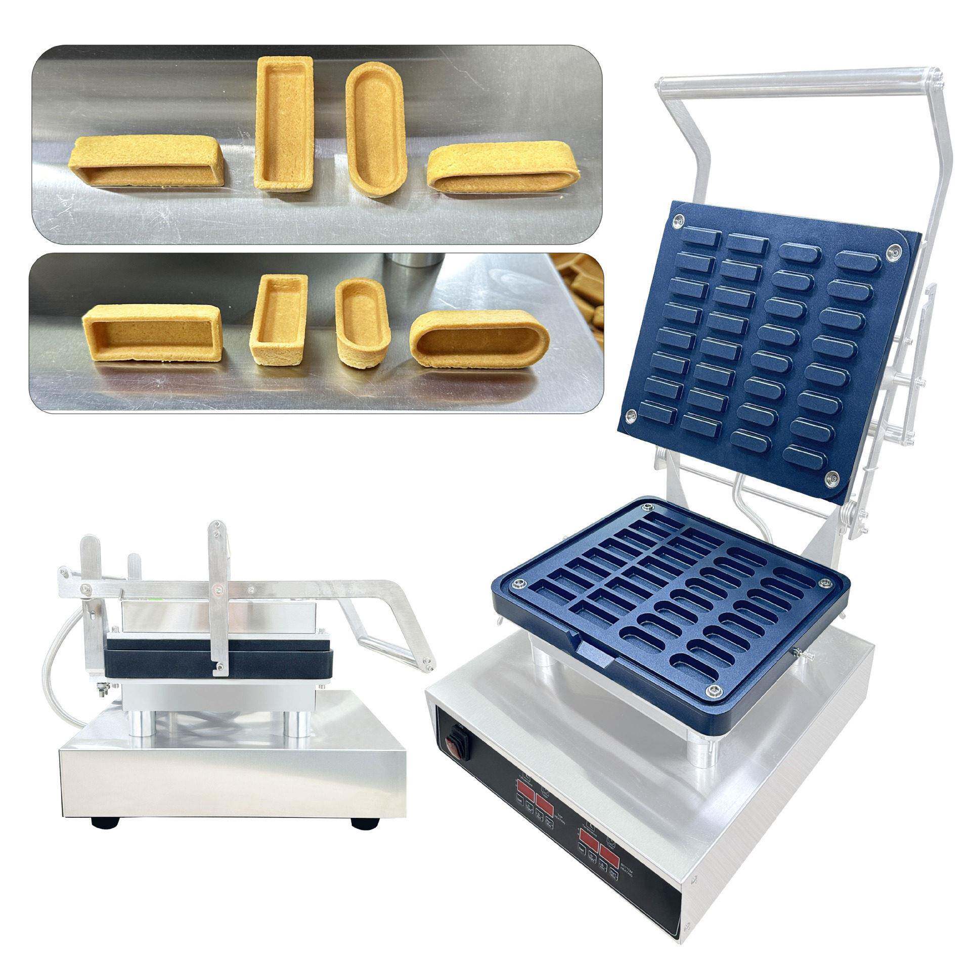 商用水果塔壳机灌浆曲奇壳定制椭圆和长方形蛋挞壳机新品