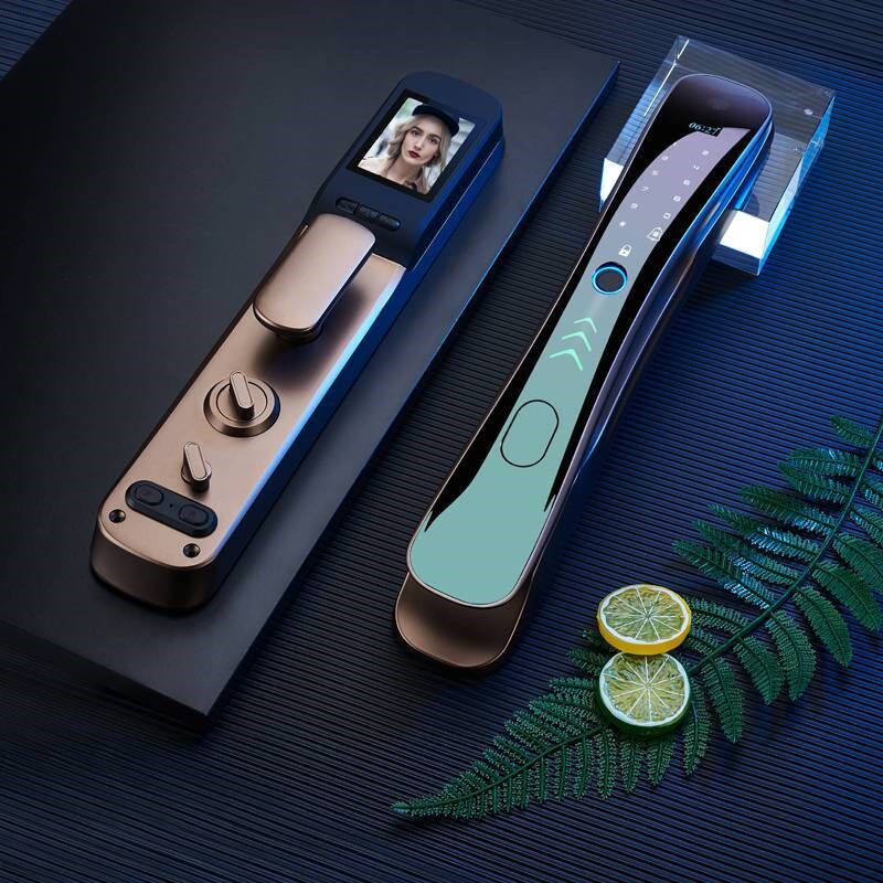 WATCHING全自动指纹锁家用防盗门猫眼电子锁密码锁推拉防盗智能锁