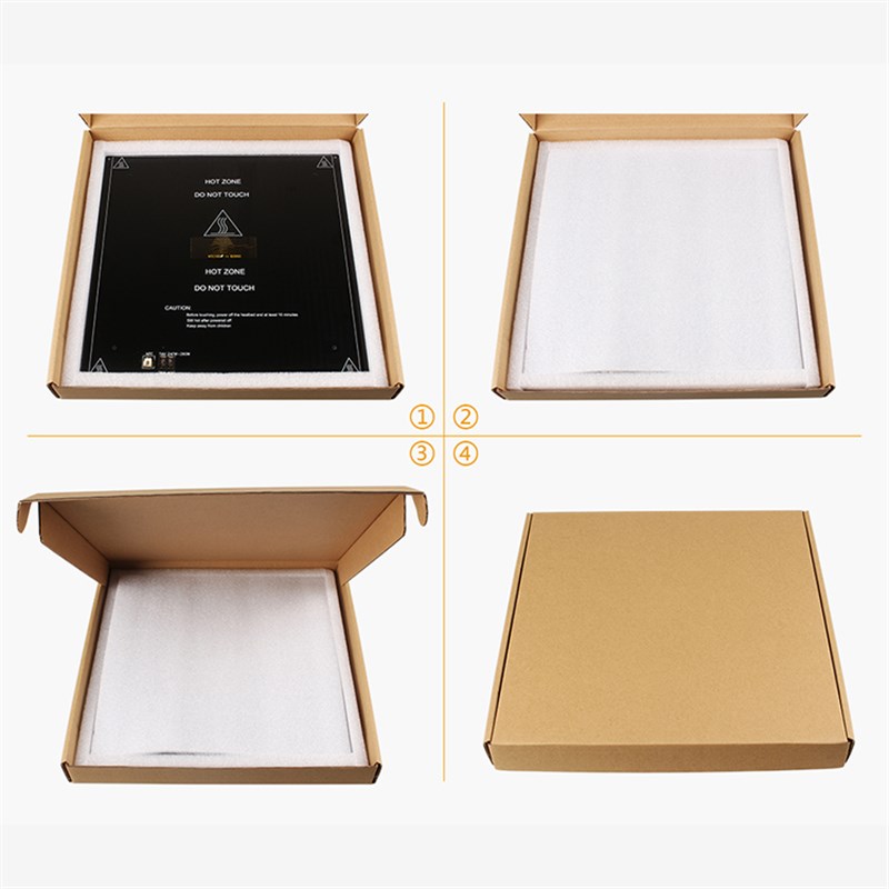 3D打印机配件 mk3铝基板热床加热板 2V铝板圆角沉孔平台220 310