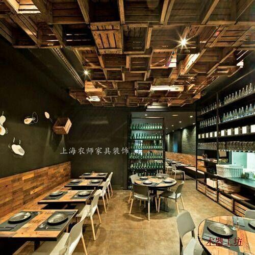 定制E0级15mm老榆木l老松木背景墙板饰面板复古装饰天花吊顶板材