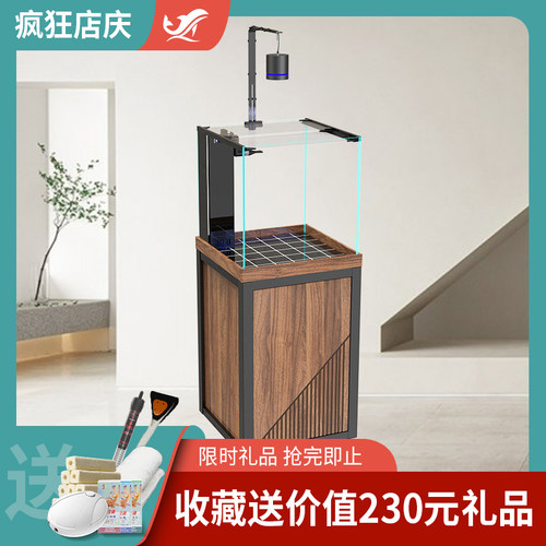 客厅鱼缸方缸超白玻璃底滤缸海水缸兰寿一体缸草缸底缸乌龟生态缸