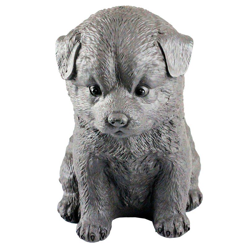 慈缘正堂 创意陶瓷狗摆件工艺品客厅家居桌面 茶宠紫砂田园犬生肖