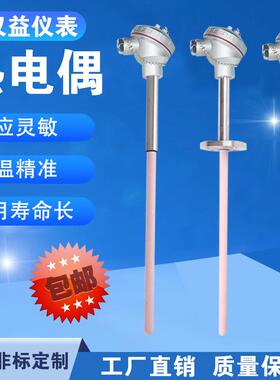 WRP2-120 WRP2-121双支S型铂铑热电偶测温范围0-1600刚玉管探杆