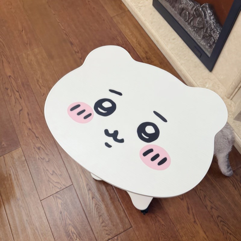 chiikawa吉伊卡哇边几迷你角几沙发床边桌滑轮自嘲熊小桌子可移动