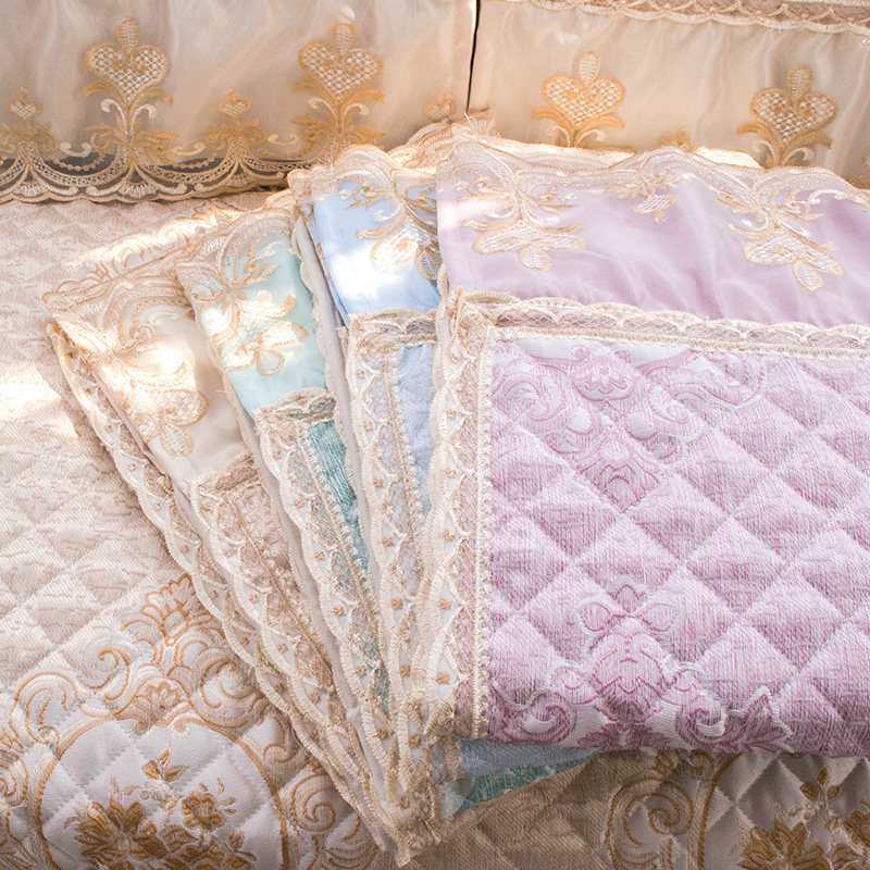 欧式沙发垫四季通用防滑2020年冬季客厅蕾丝沙发套罩巾全盖靠背巾