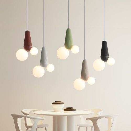 新款奶油风仙人掌高级感卧室床头吊灯现代简约艺术吧台餐桌餐厅灯