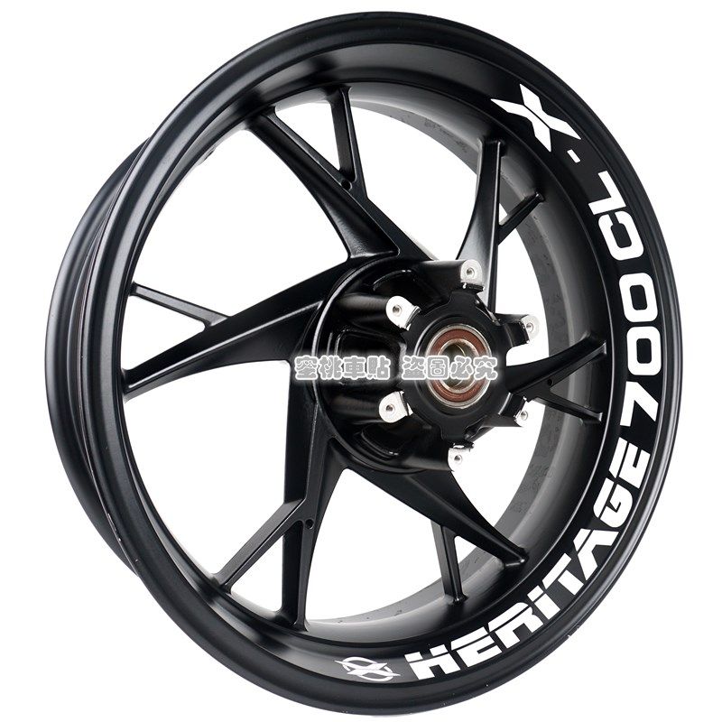 春风 复古 CL-X 700改装 18寸 17寸轮毂贴 钢圈贴  防水反光贴纸